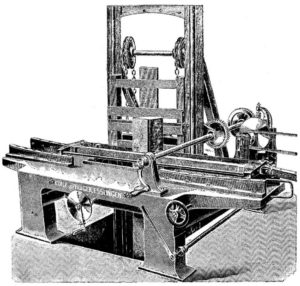 First model veneer production machine